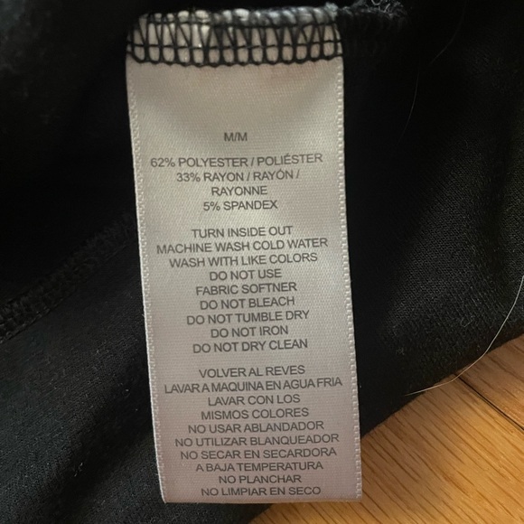 SIX/FIFTY Medium Black Long Sleeve with Open Shoulders - Picture 5 of 7